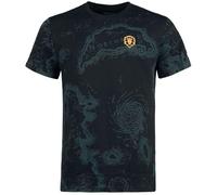 World of Warcraft WoW Azeroth Map T-Shirt - Offizielles Merchandise L Schwarz