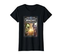 World of Warcraft Battle for Azeroth Vintage Logo T-Shirt, Damen, Schwarz, XL