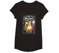 World of Warcraft Battle for Azeroth Vintage Logo T-Shirt, Mädchen, Schwarz, M