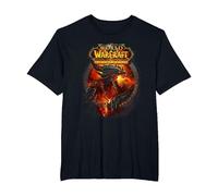 World of Warcraft Cataclysm Deathwing The Destroyer Logo T-Shirt, Herren Große Größen, Schwarz, 6X Tall