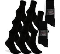 world wide sox | 10 Paar schwarze Premium Socken aus Baumwolle | 35-38