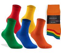world wide sox 5 Paar bunte Premium Socken aus Baumwolle, 5 Paar - Farbig, 35-38