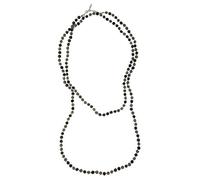 Worldfinds Kantha Noir long Necklace Schwarz