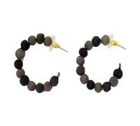 Worldfinds Kantha Ohrringe Noir Mini Hoops