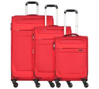 Worldpack Dublin 4 Rollen Kofferset 3-teilig feuerrot (10457-0200) rot