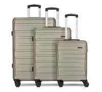 Worldpack Koffer-Set 3-teilig für Damen und Herren | Reise-Trolleys 50 x 29 x 76 cm aus hochwertigem, stoßfestem ABS Material | Doppelrolle & Teleskopgriff| New York 2.0 Serie