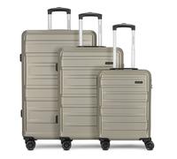Worldpack New York 2.0 4 Rollen Kofferset 3-teilig champagner-metallic (WP12348-2-03)