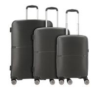 Fabrizio Worldpack San Francisco Kofferset S/M/L 4 Rollen - Schwarz