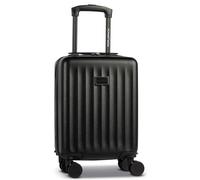 Worldpack Underseat Trolley Unisex mit ABS Hartschale, abnehmbaren Zwillingsrollen, 24L, 40x30x20 cm, 2,5 kg, arretierbares Gestänge, Handgepäck für RyanAir, Eurowings (Schwarz)