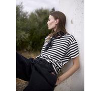 WOTE Gestreiftes Damen T-Shirt - Bio-Baumwolle & Elasthan (Relaxed Fit) schwarz-weiß XL