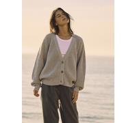 WOTE Strick Cardigan aus nachhaltiger Merino Wolle grau melange L