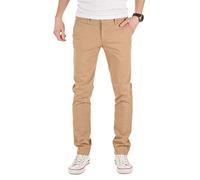 WOTEGA - Beige Chino Herrenhosen 140 - Chinohose - Männer Baumwoll Stoffhose Mit Stretch, Beige (beige Amphora 1319), W33/L34