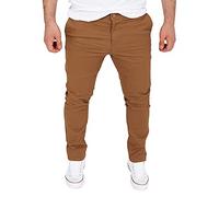 WOTEGA Glenn - Chino Jeans Hose Herren - Männer Chinohosen Slim Fit - Baumwollhosen, Braun (Toffee 181031), W31/L34