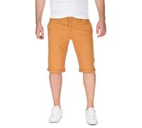 WOTEGA Herren Chino Shorts Bermuda Beige Hose Alex Kurze Gelb Short Maenner Hosen Camel Sommer Stretch Capri Hose Slim, Mustard Gold (82295), W31