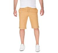 WOTEGA Herren Chino Shorts Bermuda Beige Hose Alex Kurze Gelb Short Maenner Hosen Sommer Stretch Capri Hose Slim, Sand (14928), W32