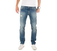 WOTEGA Herren Jeans Pete Destroyed Slim, Blue (Tradewinds 154307), W32/L34