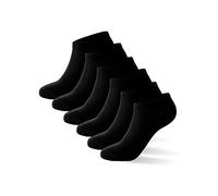WOTEGA Loki - 6er Pack Sneakersocken - Kurze Unisex Sneaker Socken - Sport Sneakersocken Herren, Schwarz (black meteorite 194008), 43-46
