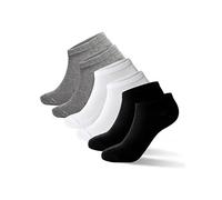 WOTEGA Loki - Atmungsaktive Unisex Sneaker Socken Im 6er Pack - Baumwoll Herrensocken - Kurze Sport Socken, Schwarz, Grau, Weiß, (mix1), 39-42