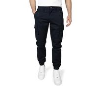 WOTEGA Odin - Slim Fit Cargo Herren Hose - Cargohosen Männer Stretch - Dunkelblaue Arbeitshose, Blau (Sky Captain 193922), W30/L30