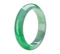 WOTZOV Armreif aus grüner Jade für Damen, Armreif aus natürlichem Jadeit，Green_54mm