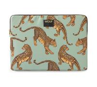 Wouf Daily Laptophülle 35.5 cm emerald leopard Damen