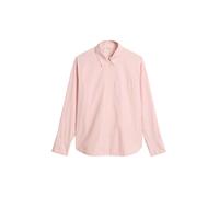 Langarmbluse MARC O'POLO "aus Premium-Baumwoll-Popeline", Damen, Gr. 38, medium pink, Obermaterial: 100% Baumwolle, gestreift, Basic, oversize normal, Manschette, Blusen (86645156-38) medium pink