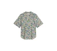 Kurzarmbluse MARC O'POLO "aus bedrucktem Baumwoll-Voile", Damen, Gr. 40, light pink, Obermaterial: 100% Baumwolle, bedruckt, regular fit normal, V-Ausschnitt, Blusen (94227802-40) light pink