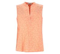 Blusentop MARC O'POLO, Damen, Gr. 38, orange (light orange), Web, Obermaterial: 100% Baumwolle, loose fit normal, V-Ausschnitt, Blusen Blusentop, loose aus bedrucktem Baumwoll-Voile (43898467-38) ligh