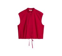Blusentop MARC O'POLO DENIM "aus Papertouch-Popeline", Damen, Gr. M, rot (vivid cherry), Obermaterial: 100% Baumwolle, unifarben, relaxed fit normal, normaler Saum, Blusen Blusentop (88246537-M) vivid