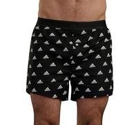 adidas Herren Web-Boxershorts, 2er Pack - Shorts, Webware, Baumwolle, Muster Schwarz M