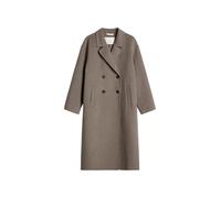 Wollmantel MARC O'POLO "aus hochwertigem Melange-Doubleface", Damen, Gr. 42, beige (stone taupe melange), Obermaterial: 50% Wolle, 47% Polyester, 3% Sonstige Fasern, unifarben, relaxed fit, Mäntel (38