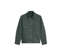Outdoorjacke MARC O'POLO "mit Cordkragen", Herren, Gr. L, mangrove, Obermaterial: 100% Baumwolle, unifarben, regular fit, Manschette, Jacken Outdoorjacke (92213704-L) mangrove