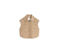Steppweste MARC O'POLO "aus edlem Woll-Doubleface", Damen, Gr. 40, soft mocca, Obermaterial: 50% Wolle (Schafwolle), 50% Polyester, unifarben, relaxed fit, Westen Steppweste (28851068-40) soft mocca