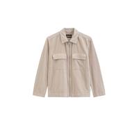 Kurzjacke MARC O'POLO "mit Reißverschluss", Herren, Gr. XXL, beige (linen beige), Obermaterial: 100% Baumwolle, unifarben, regular fit, Doppelmanschette, Jacken Kurzjacke (57982636-XXL) linen beige