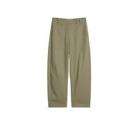 Chinohose MARC O'POLO "aus Baumwoll-Twill-Stretch", Damen, Gr. 34, Normalgrößen, pure sage, Twill, Obermaterial: 97% Baumwolle, 3% Elasthan, unifarben, loose fit lang, Hosen Chinohose (70776105-34) pu