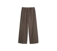 Chinohose MARC O'POLO "aus Organic Cotton-Twill", Damen, Gr. 44, Normalgrößen, chalky braun, Twill, Obermaterial: 98% Baumwolle, 2% Elasthan, unifarben, normal, Hosen Chinohose (48471758-44) chalky br