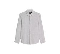 Leinenhemd MARC O'POLO, Herren, Gr. XL, N-Gr, medium grau, Web, Obermaterial: 100% Leinen, regular fit normal, 2-Knopf-Manschette, Hemden, regular aus hochwertigem Leinen (17971734-XL) medium grau