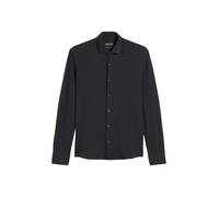 Marc O'Polo Hemd Herren aus Bio-Baumwoll-Piqué Shaped Fit Langarm Doppelmanschette Blau XXL