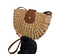 Woven Straw Summer Purse-HollowOut Lightweight Casual Fashion Pouch,Beach Vacation Styling Accessory,Portable Daily Carry Companion,Boho Texture Decorative Handbag,Outdoor Walking Travel Accent| for W