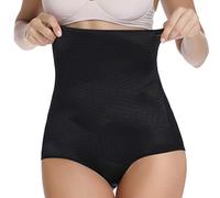 WOWENY Bauchweg Unterhose Damen Shapewear Miederhose Bauch Weg Stark Formend Taillenslip Bauchweg String Hoher Taille Taillenformen Atmungsaktive Tailliert Slip, Schwarz, 2XL(42~44)