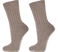 WOWERAT 100%-Baumwolle Socken, schwere Qualität für Teenager, Damen und Herren, 5er-Teilung,3er-Bündel (naturbeige, Gr.39-42)