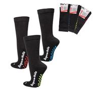 Wowerat 2 Paar Diabetikersocken mit ABS EXTRA-BREIT weit Diabetes Strümpfe (39/42)