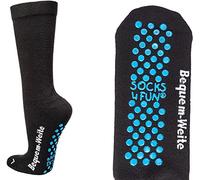 WOWERAT 2 Paar Diabetikersocken mit ABS EXTRA-BREIT weit Diabetes Strümpfe (43/46)