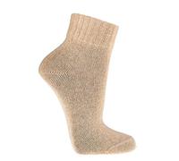 WOWERAT 2 Paar Socken mit Merinowolle und Kaschmir für Damen und Herren Kurzschaft (schwarz, 39-42)