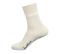 WOWERAT 6 Paar seidenweiche Bambus-Kurzschaft-Socken, Farbe:Beige;Größe:43-46