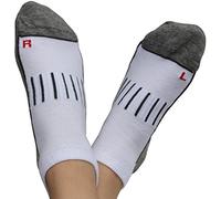 Wowerat 6 Paar Sport Sneaker Socken Damen Herren, Atmungsaktiv Antibakteriell, weiß, Gr. 35-38