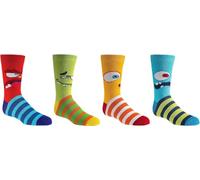 WOWERAT COMPUTER- KINDER- SÖCKCHEN „Lustige Monster“, 3er BÜNDEL (Gr.31-34, LUSTIGE MONSTER)