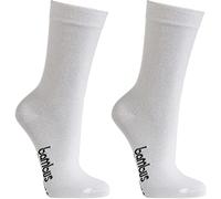 WOWERAT Computer-Kinder-Söckchen uni-Farben VISKOSE-BAMBUS 3er-BÜNDEL (weiß, Gr.23-26)