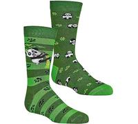 WOWERAT „Panda“ VISCOSE- BAMBUS - SOCKEN für Kinder und Teenager, superweich und atmungsaktiv 2er-Bündel (Gr.23-26, Panda)