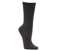 Wowerat - Socken ohne Gummidruck - Gr. 35-38 - anthrazit-melange anthrazitgrau - Gr. - 35-38